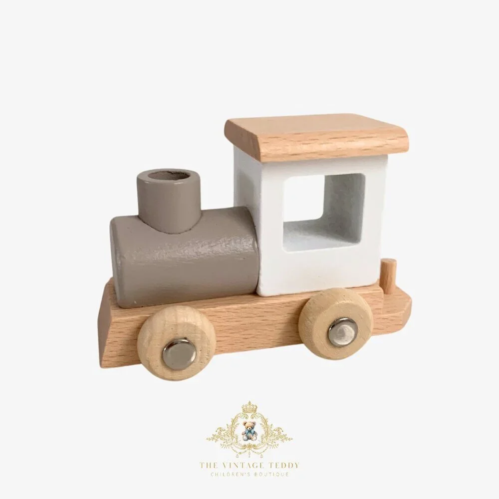 NWT Cute Wooden Train Set Shape Activity Play Set Children’s Early Learning Toys